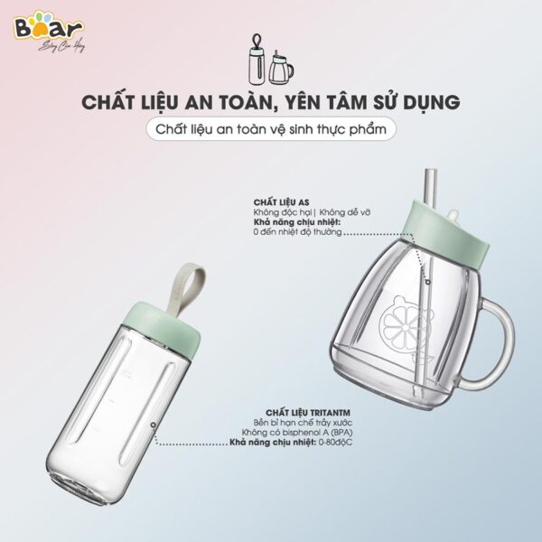 Máy xay sinh tố cầm tay Bear LLJ-D04A1 - Ảnh 8