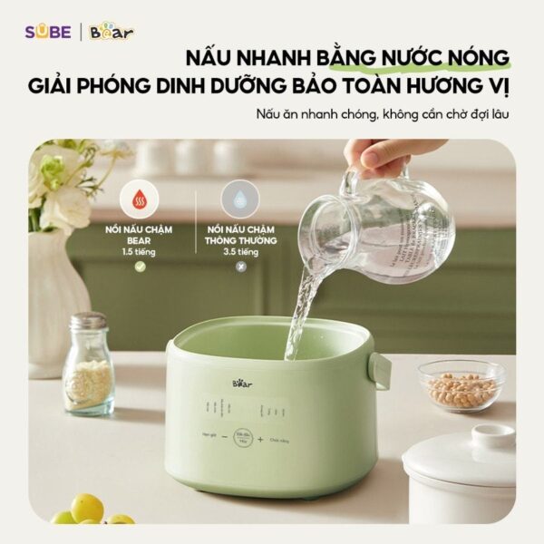 Nồi nấu chậm 1.0L Bear SB-NNC10 (Bản Quốc Tế) - Ảnh 13