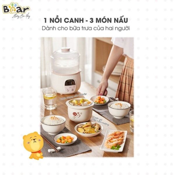 Nồi nấu chậm Bear 0,8L SUBE001 (Bản Quốc Tế) - Ảnh 13