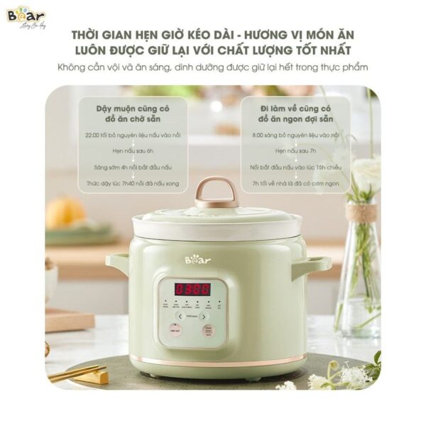 Nồi nấu chậm Bear 2L SB-NNC20 (Bản Quốc Tế) - Ảnh 9