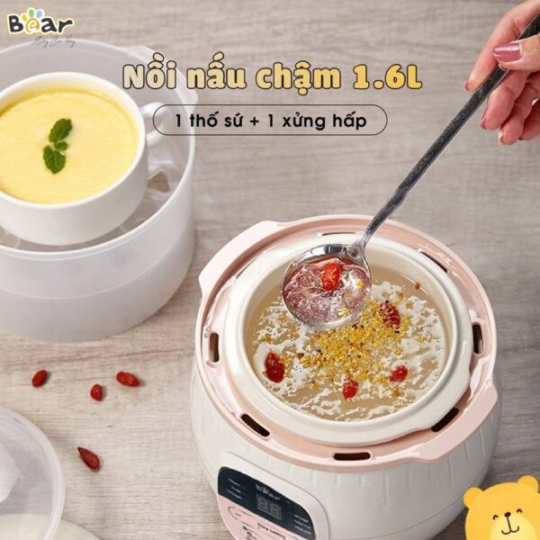 Nồi nấu chậm Bear 1,6L SUBE002 (Bản Quốc Tế) - Ảnh 2