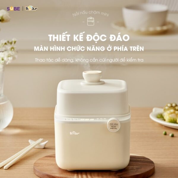Nồi nấu chậm Bear 0,8L SB-NNC08 (Bản Quốc Tế) - Ảnh 12