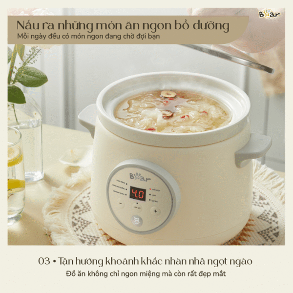 Nồi nấu chậm 1.5L Bear SB-NNC15 - Ảnh 13